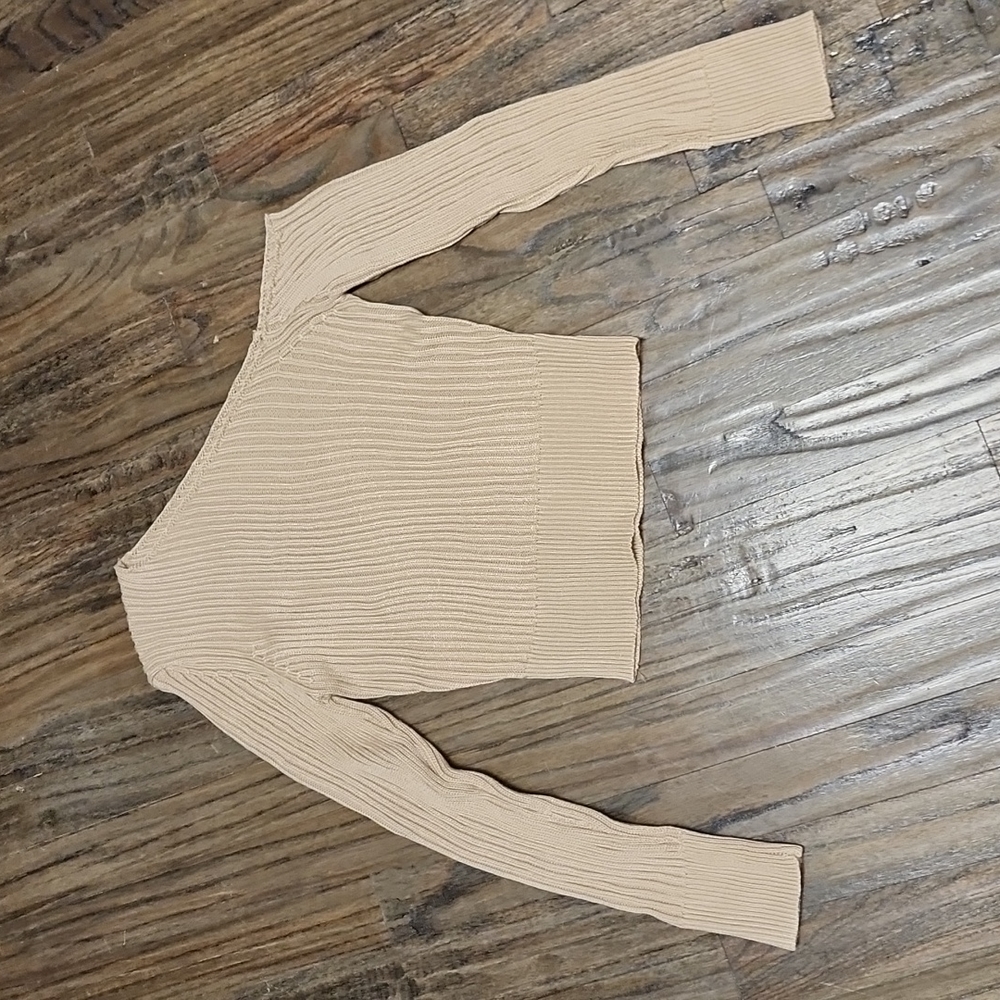 Halara Ribbed One Shoulder Sweater NWOT